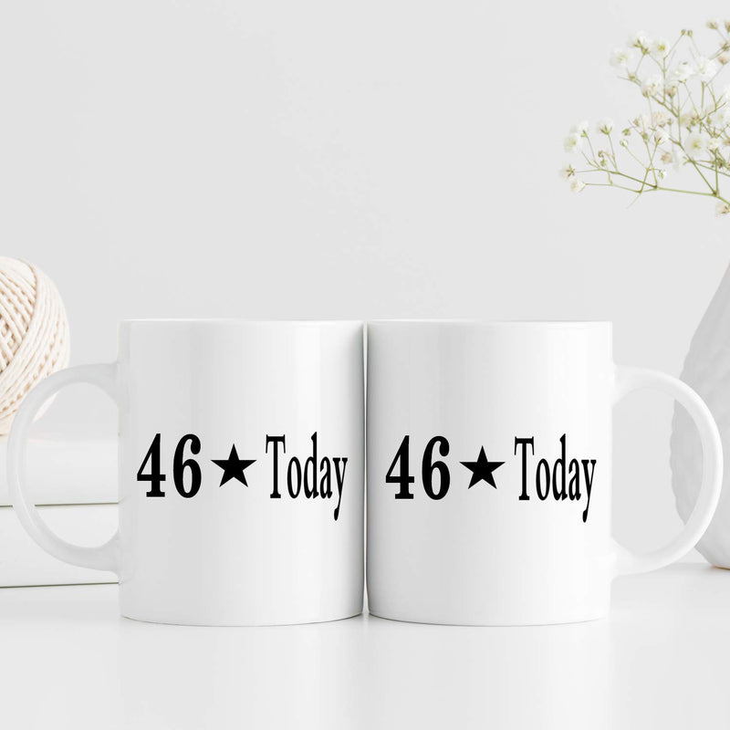 46th Birthday Gifts for Women - 1973 Birthday Gifts for Women, 46 Years Old Birthday Gifts Coffee Mug for Mom, Wife, Friend, Sister, Her, Colleague, Coworker - 11oz