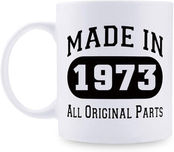 46th Birthday Gifts for Men - 1973 Birthday Gifts for Men, 46 Years Old Birthday Gifts Coffee Mug for Dad, Husband, Friend, Brother, Him, Colleague, Coworker - 11oz