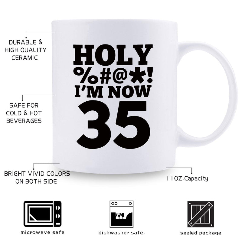 35th Birthday Gifts for Women - 1984 Birthday Gifts for Women, 35 Years Old Birthday Gifts Coffee Mug for Mom, Wife, Friend, Sister, Her, Colleague, Coworker, HOLY MUG- 11oz