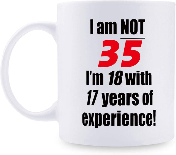 35th Birthday Gifts for Men - 1984 Birthday Gifts for Men, 35 Years Old Birthday Gifts Coffee Mug for Dad, Husband, Friend, Brother, Him, Colleague, Coworker - 11oz