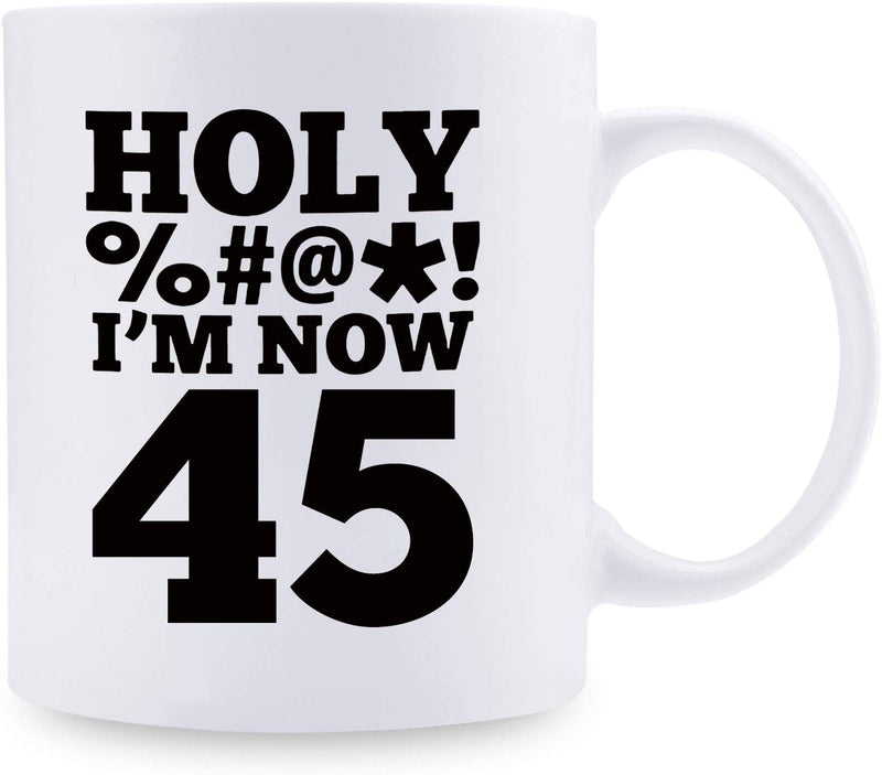 45th Birthday Gifts for Men - 1974 Birthday Gifts for Men, 45 Years Old Birthday Gifts Coffee Mug for Dad, Husband, Friend, Brother, Him, Colleague, Coworker, HOLY MUG - 11oz