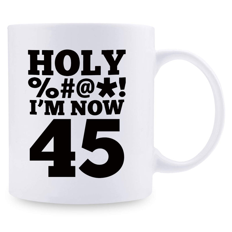 45th Birthday Gifts for Women - 1974 Birthday Gifts for Women, 45 Years Old Birthday Gifts Coffee Mug for Mom, Wife, Friend, Sister, Her, Colleague, Coworker, HOLY MUG- 11oz