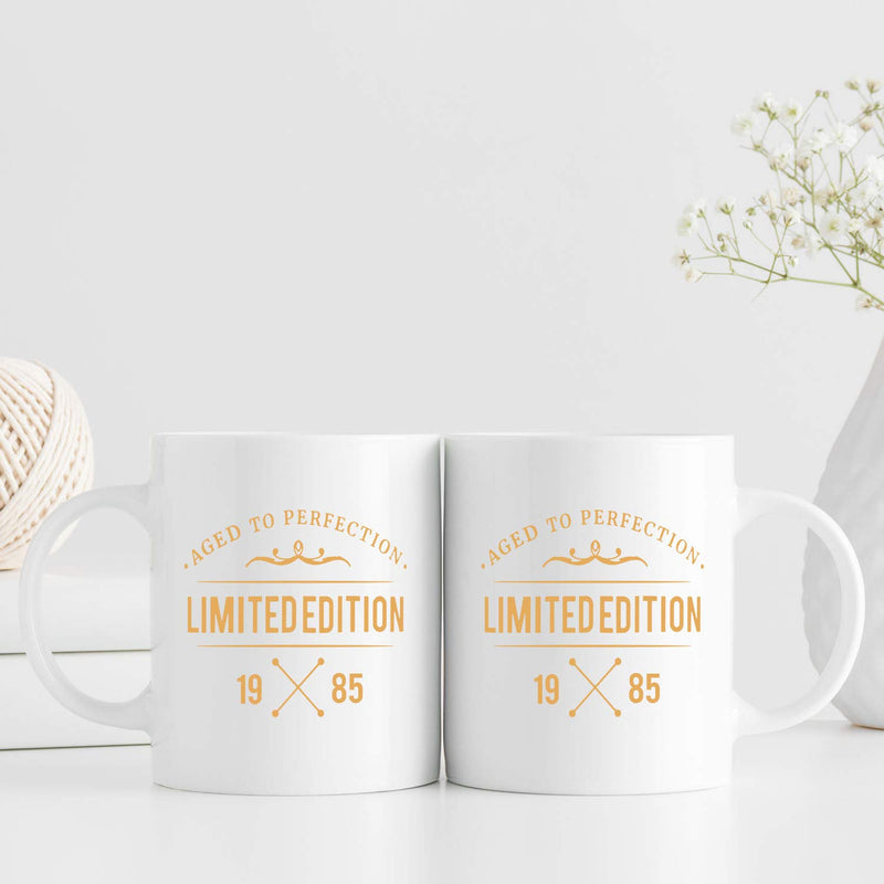 34th Birthday Gifts for Women - 1985 Birthday Gifts for Women, 34 Years Old Birthday Gifts Coffee Mug for Mom, Wife, Friend, Sister, Her, Colleague, Coworker,limited edition mug- 11oz