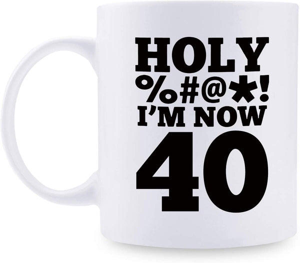 40th Birthday Gifts for Women - 1979 Birthday Gifts for Women, 40 Years Old Birthday Gifts Coffee Mug for Mom, Wife, Friend, Sister, Her, Colleague, Coworker, HOLY MUG - 11oz