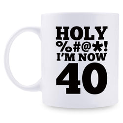 40th Birthday Gifts for Men - 1979 Birthday Gifts for Men, 40 Years Old Birthday Gifts Coffee Mug for Dad, Husband, Friend, Brother, Him, Colleague, Coworker, HOLY MUG - 11oz