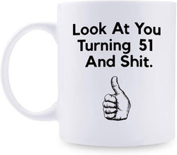 51st Birthday Gifts for Men - 1968 Birthday Gifts for Men, 51 Years Old Birthday Gifts Coffee Mug for Dad, Husband, Friend, Brother, Him, Colleague, Coworker - 11oz