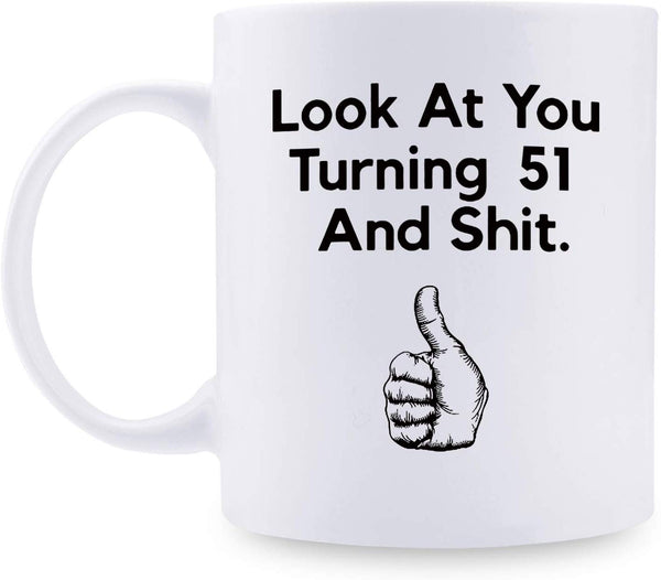 51st Birthday Gifts for Men - 1968 Birthday Gifts for Men, 51 Years Old Birthday Gifts Coffee Mug for Dad, Husband, Friend, Brother, Him, Colleague, Coworker - 11oz