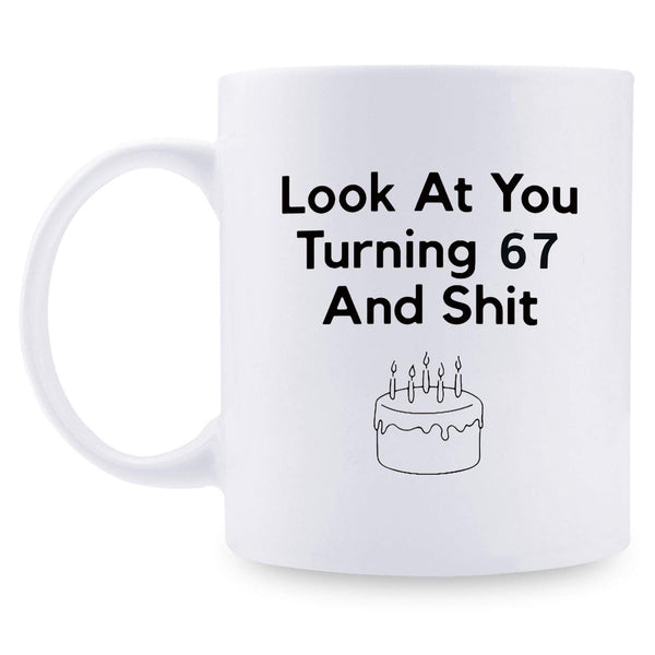 67th Birthday Gifts for Women - 1952 Birthday Gifts for Women, 67 Years Old Birthday Gifts Coffee Mug for Mom, Wife, Friend, Sister, Her, Colleague, Coworker - 11oz