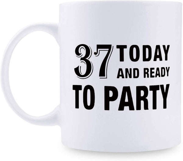 37th Birthday Gifts for Men - 1982 Birthday Gifts for Men, 37 Years Old Birthday Gifts Coffee Mug for Dad, Husband, Friend, Brother, Him, Colleague, Coworker - 11oz