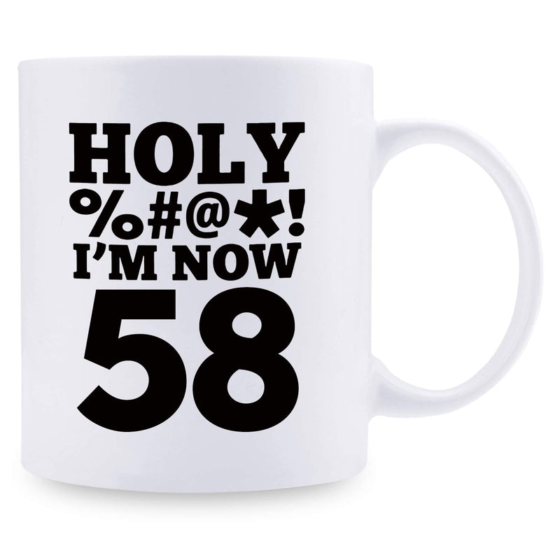 58th Birthday Gifts for Men - 1961 Birthday Gifts for Men, 58 Years Old Birthday Gifts Coffee Mug for Dad, Husband, Friend, Brother, Him, Colleague, Coworker, HOLY MUG - 11oz