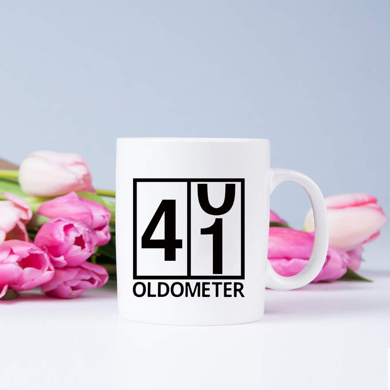 41st Birthday Gifts for Men - 1978 Birthday Gifts for Men, 41 Years Old Birthday Gifts Coffee Mug for Dad, Husband, Friend, Brother, Him, Colleague, Coworker, Oldometer Mug - 11oz