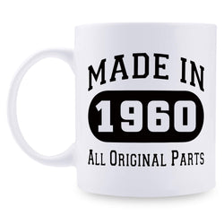 59th Birthday Gifts for Men - 1960 Birthday Gifts for Men, 59 Years Old Birthday Gifts Coffee Mug for Dad, Husband, Friend, Brother, Him, Colleague, Coworker - 11oz