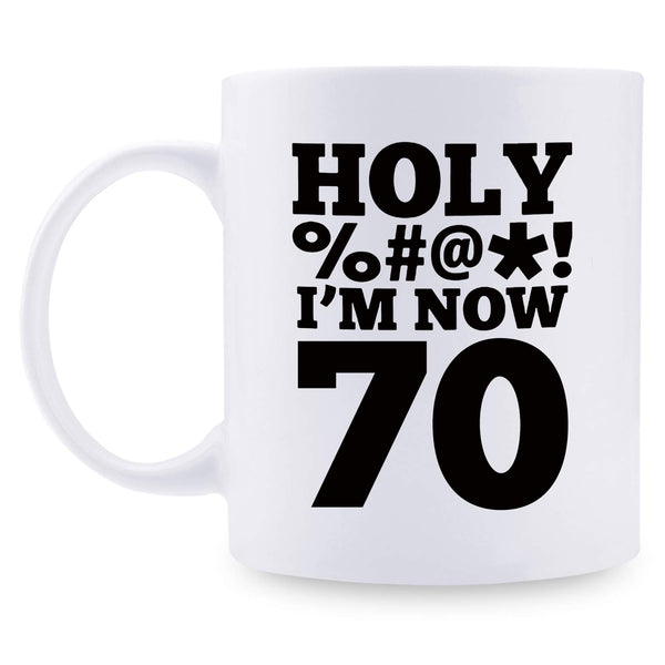 70th Birthday Gifts for Men - 1949 Birthday Gifts for Men, 70 Years Old Birthday Gifts Coffee Mug for Dad, Husband, Friend, Brother, Him, Colleague, Coworker, HOLY MUG - 11oz