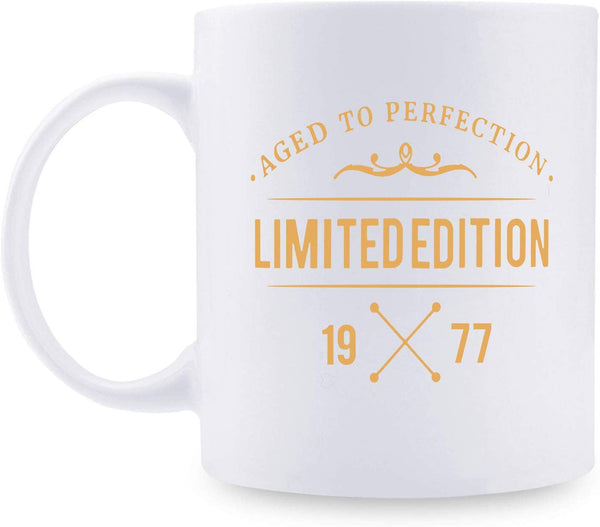 42nd Birthday Gifts for Men - 1977 Birthday Gifts for Men, 42 Years Old Birthday Gifts Coffee Mug for Dad, Husband, Friend, Brother, Him, Colleague, Coworker,limited edition mug - 11oz