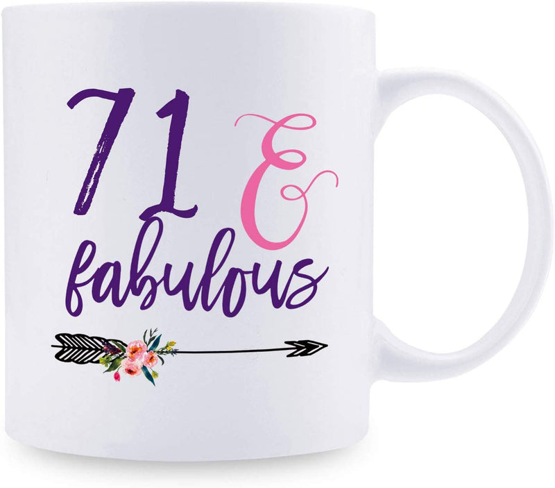 71st Birthday Gifts for Women - 1948 Birthday Gifts for Women, 71 Years Old Birthday Gifts Coffee Mug for Mom, Wife, Friend, Sister, Her, Colleague, Coworker - 11oz