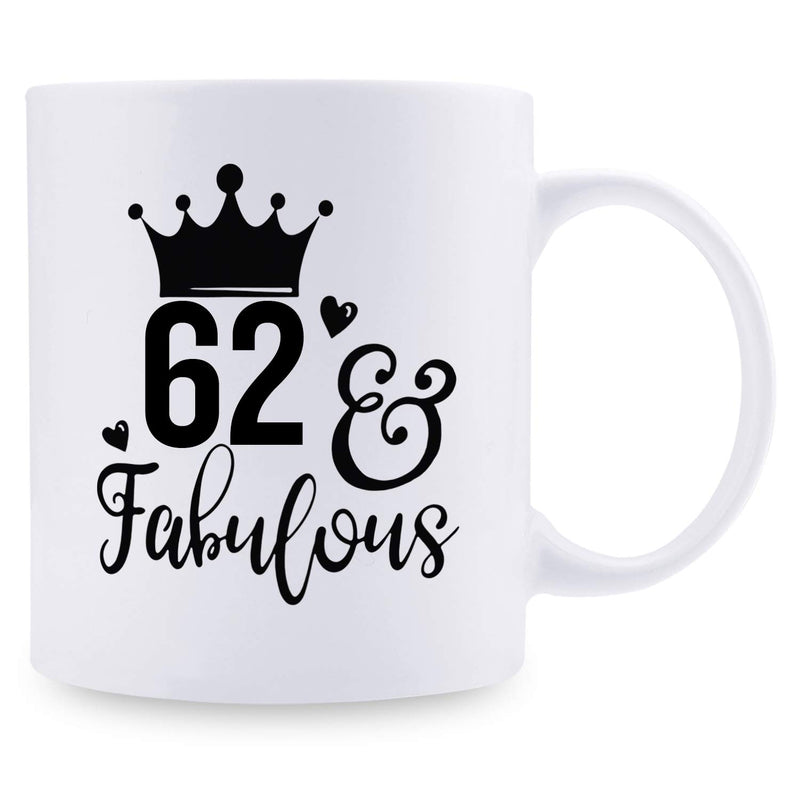 62nd Birthday Gifts for Women - 1957 Birthday Gifts for Women, 62 Years Old Birthday Gifts Coffee Mug for Mom, Wife, Friend, Sister, Her, Colleague, Coworker - 11oz