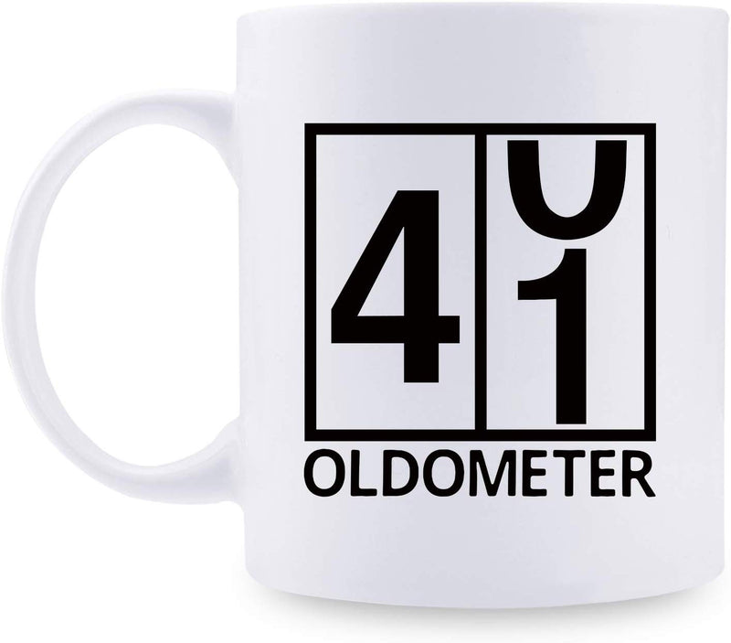 41st Birthday Gifts for Men - 1978 Birthday Gifts for Men, 41 Years Old Birthday Gifts Coffee Mug for Dad, Husband, Friend, Brother, Him, Colleague, Coworker, Oldometer Mug - 11oz