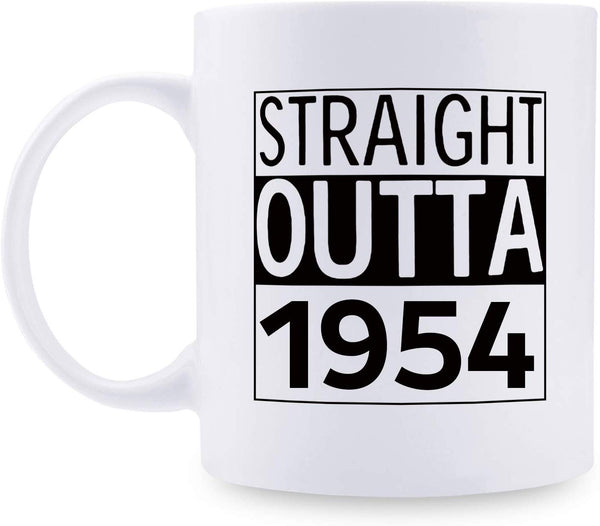 65th Birthday Gifts for Men - 1954 Birthday Gifts for Men, 65 Years Old Birthday Gifts Coffee Mug for Dad, Husband, Friend, Brother, Him, Colleague, Coworker - 11oz