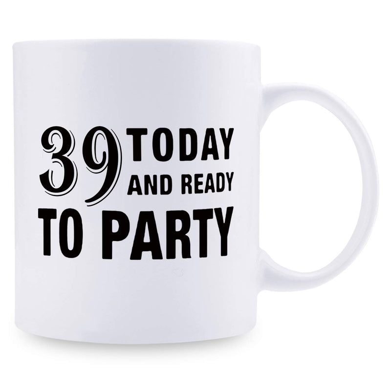 39th Birthday Gifts for Men - 1980 Birthday Gifts for Men, 39 Years Old Birthday Gifts Coffee Mug for Dad, Husband, Friend, Brother, Him, Colleague, Coworker - 11oz