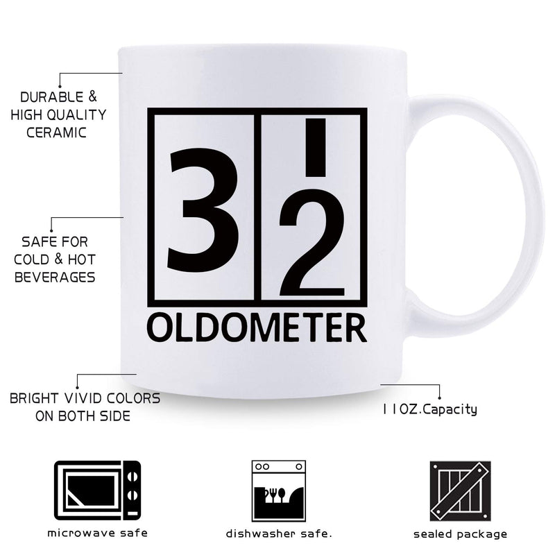 32nd Birthday Gifts for Women - 1987 Birthday Gifts for Women, 32 Years Old Birthday Gifts Coffee Mug for Mom, Wife, Friend, Sister, Her, Colleague, Coworker, Oldometer Mug - 11oz