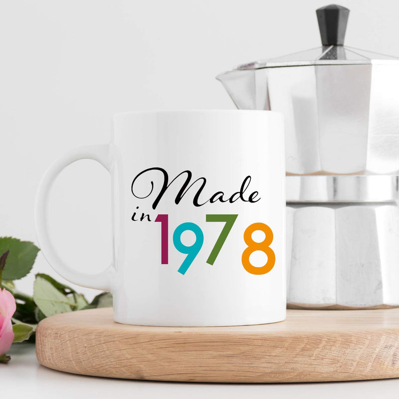 41st Birthday Gifts for Women - 1978 Birthday Gifts for Women, 41 Years Old Birthday Gifts Coffee Mug for Mom, Wife, Friend, Sister, Her, Colleague, Coworker - 11oz