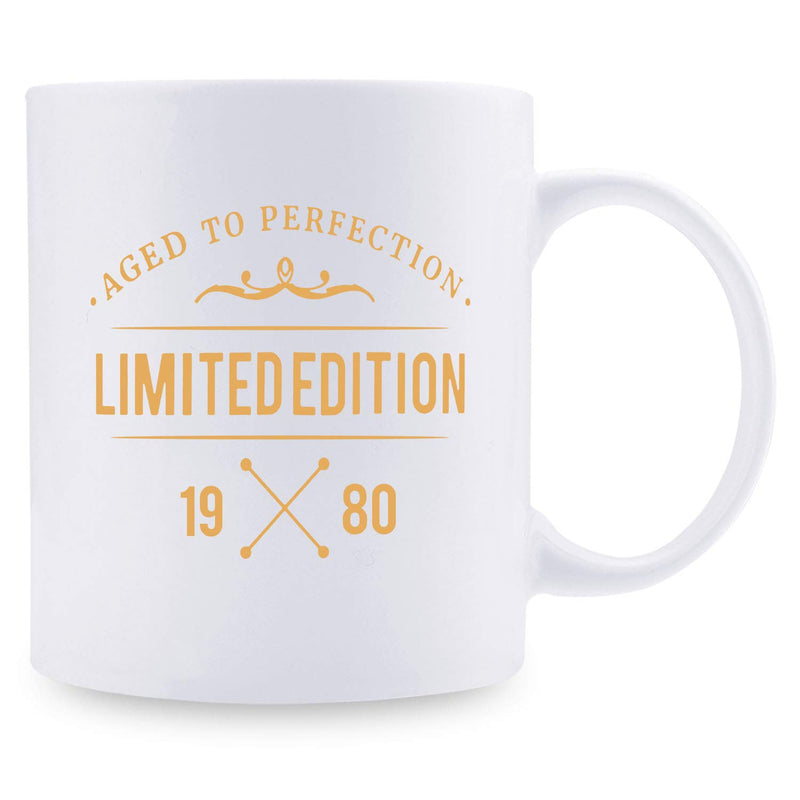 39th Birthday Gifts for Men - 1980 Birthday Gifts for Men, 39 Years Old Birthday Gifts Coffee Mug for Dad, Husband, Friend, Brother, Him, Colleague, Coworker,limited edition mug - 11oz