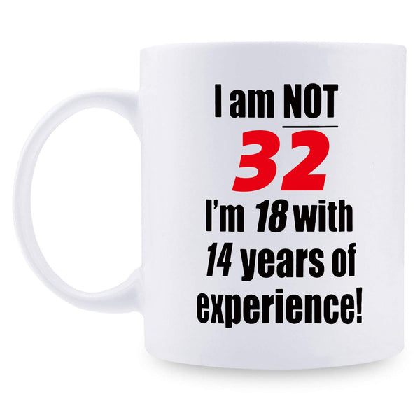 32nd Birthday Gifts for Women - 1987 Birthday Gifts for Women, 32 Years Old Birthday Gifts Coffee Mug for Mom, Wife, Friend, Sister, Her, Colleague, Coworker - 11oz