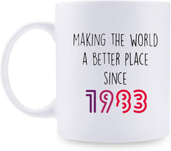 36th Birthday Gifts for Women - 1983 Birthday Gifts for Women, 36 Years Old Birthday Gifts Coffee Mug for Mom, Wife, Friend, Sister, Her, Colleague, Coworker - 11oz