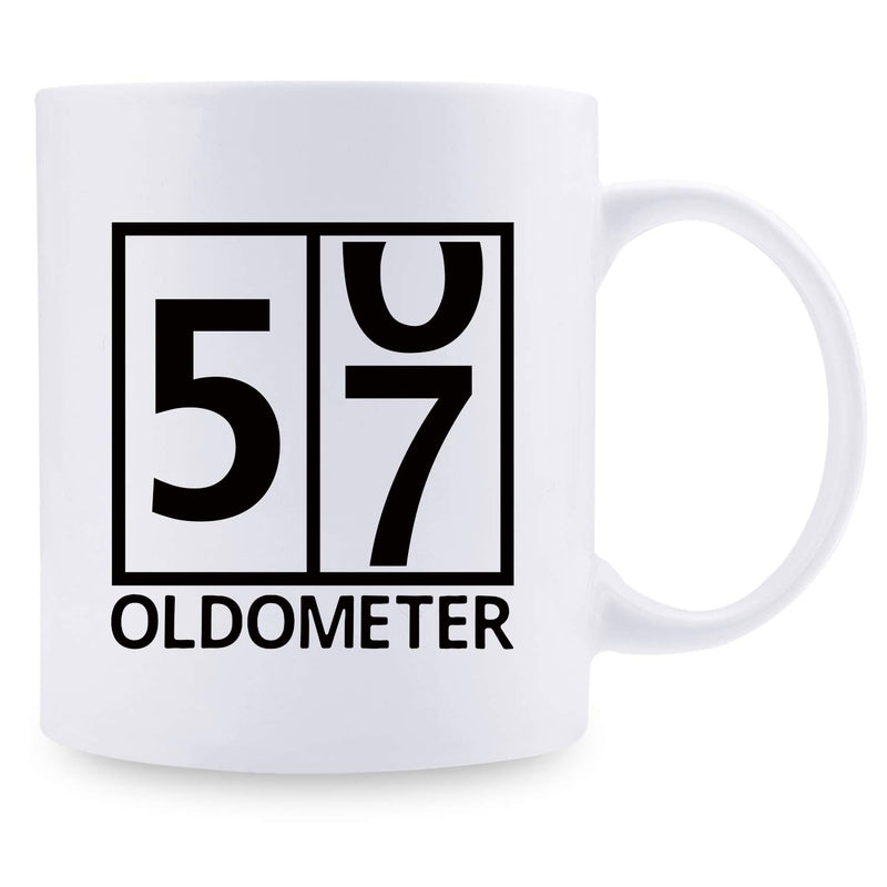 57th Birthday Gifts for Men - 1962 Birthday Gifts for Men, 57 Years Old Birthday Gifts Coffee Mug for Dad, Husband, Friend, Brother, Him, Colleague, Coworker, Oldometer Mug - 11oz