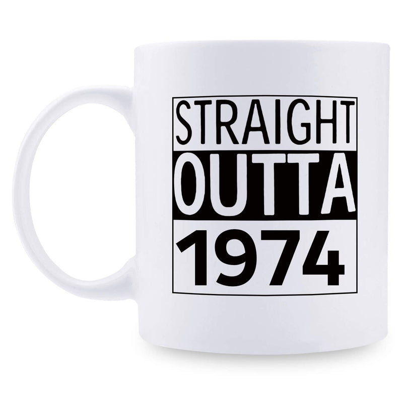 45th Birthday Gifts for Men - 1974 Birthday Gifts for Men, 45 Years Old Birthday Gifts Coffee Mug for Dad, Husband, Friend, Brother, Him, Colleague, Coworker - 11oz