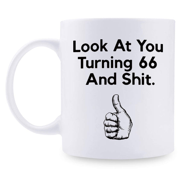 66th Birthday Gifts for Men - 1953 Birthday Gifts for Men, 66 Years Old Birthday Gifts Coffee Mug for Dad, Husband, Friend, Brother, Him, Colleague, Coworker - 11oz