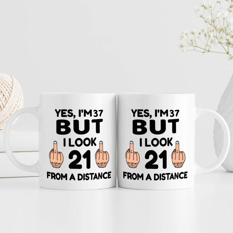 37th Birthday Gifts for Women - 1982 Birthday Gifts for Women, 37 Years Old Birthday Gifts Coffee Mug for Mom, Wife, Friend, Sister, Her, Colleague, Coworker - 11oz