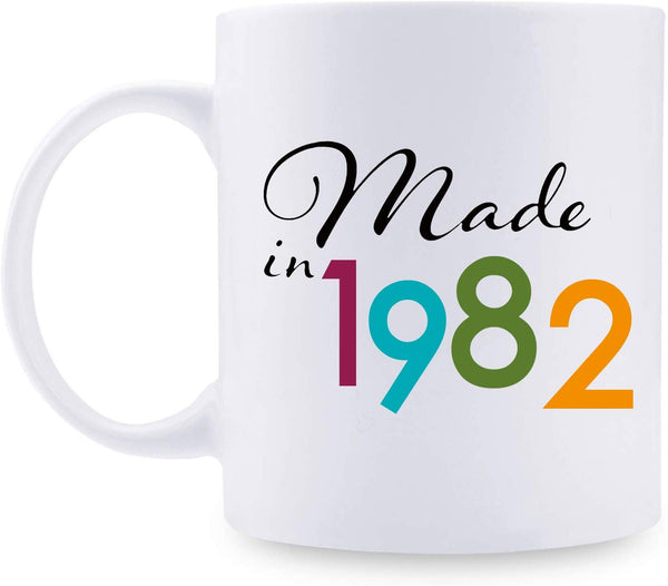 37th Birthday Gifts for Men - 1982 Birthday Gifts for Men, 37 Years Old Birthday Gifts Coffee Mug for Dad, Husband, Friend, Brother, Him, Colleague, Coworker - 11oz