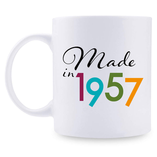 62nd Birthday Gifts for Men - 1957 Birthday Gifts for Men, 62 Years Old Birthday Gifts Coffee Mug for Dad, Husband, Friend, Brother, Him, Colleague, Coworker - 11oz