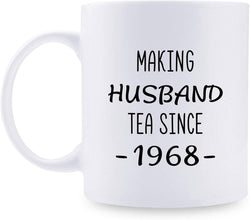 51st Anniversary Gifts - 51st Wedding Anniversary Gifts for Couple, 51 Year Anniversary Gifts 11oz Funny Coffee Mug for Husband, Hubby, Him, making husband tea