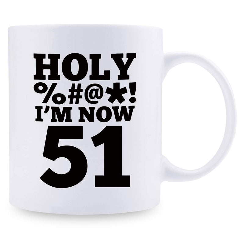 51st Birthday Gifts for Women - 1968 Birthday Gifts for Women, 51 Years Old Birthday Gifts Coffee Mug for Mom, Wife, Friend, Sister, Her, Colleague, Coworker, HOLY MUG - 11oz