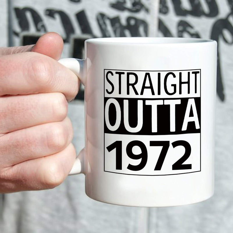 47th Birthday Gifts for Men - 1972 Birthday Gifts for Men, 47 Years Old Birthday Gifts Coffee Mug for Dad, Husband, Friend, Brother, Him, Colleague, Coworker - 11oz