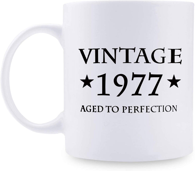 42nd Birthday Gifts for Men - 1977 Birthday Gifts for Men, 42 Years Old Birthday Gifts Coffee Mug for Dad, Husband, Friend, Brother, Him, Colleague, Coworker - 11oz