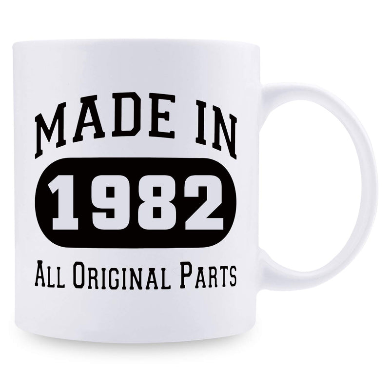 37th Birthday Gifts for Men - 1982 Birthday Gifts for Men, 37 Years Old Birthday Gifts Coffee Mug for Dad, Husband, Friend, Brother, Him, Colleague, Coworker - 11oz