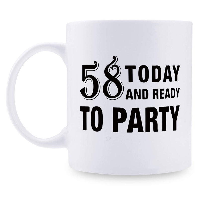 58th Birthday Gifts for Women - 1961 Birthday Gifts for Women, 58 Years Old Birthday Gifts Coffee Mug for Mom, Wife, Friend, Sister, Her, Colleague, Coworker - 11oz