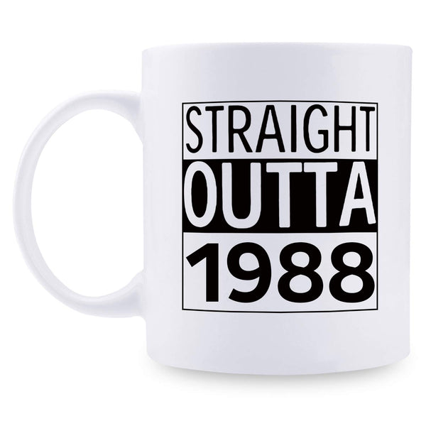 31st Birthday Gifts for Men - 1988 Birthday Gifts for Men, 31 Years Old Birthday Gifts Coffee Mug for Dad, Husband, Friend, Brother, Him, Colleague, Coworker - 11oz