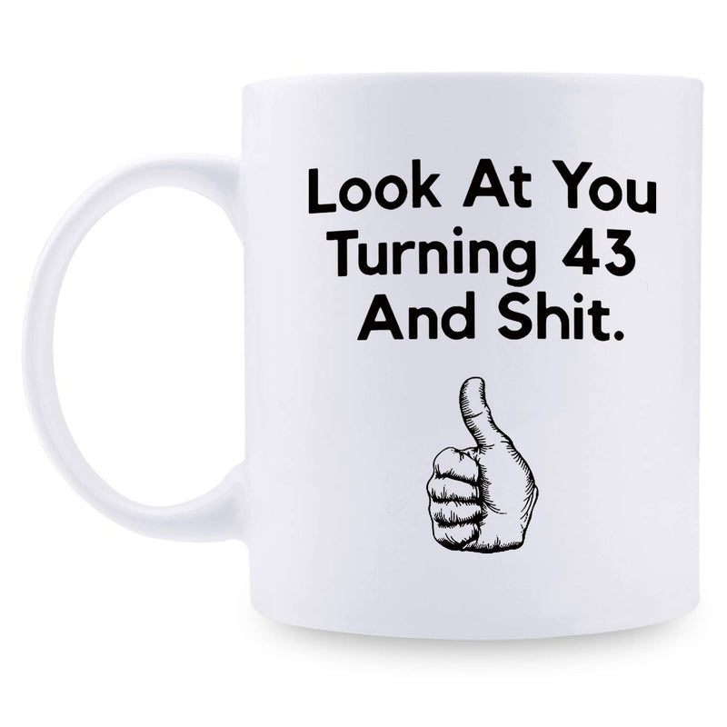 43rd Birthday Gifts for Women - 1976 Birthday Gifts for Women, 43 Years Old Birthday Gifts Coffee Mug for Mom, Wife, Friend, Sister, Her, Colleague, Coworker - 11oz