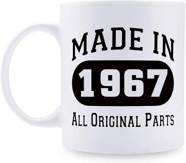 52nd Birthday Gifts for Men - 1967 Birthday Gifts for Men, 52 Years Old Birthday Gifts Coffee Mug for Dad, Husband, Friend, Brother, Him, Colleague, Coworker - 11oz