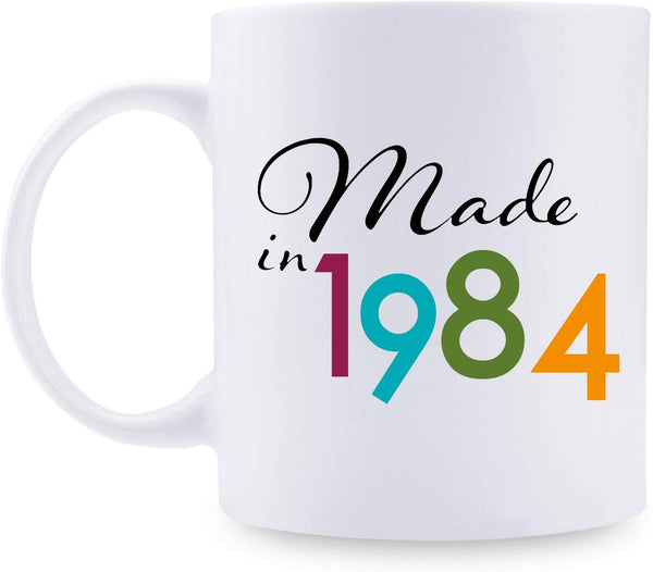 35th Birthday Gifts for Women - 1984 Birthday Gifts for Women, 35 Years Old Birthday Gifts Coffee Mug for Mom, Wife, Friend, Sister, Her, Colleague, Coworker - 11oz