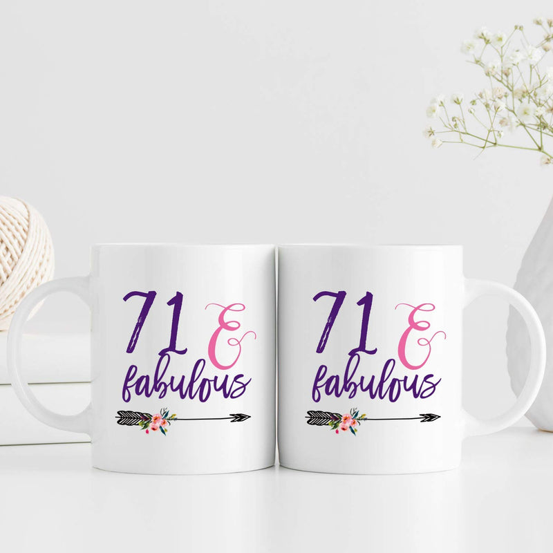 71st Birthday Gifts for Women - 1948 Birthday Gifts for Women, 71 Years Old Birthday Gifts Coffee Mug for Mom, Wife, Friend, Sister, Her, Colleague, Coworker - 11oz