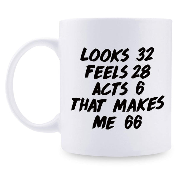 66th Birthday Gifts for Men - 1953 Birthday Gifts for Men, 66 Years Old Birthday Gifts Coffee Mug for Dad, Husband, Friend, Brother, Him, Colleague, Coworker - 11oz