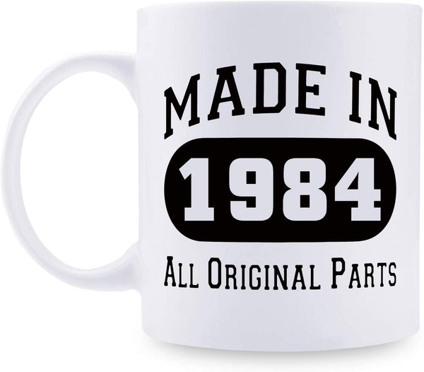 35th Birthday Gifts for Men - 1984 Birthday Gifts for Men, 35 Years Old Birthday Gifts Coffee Mug for Dad, Husband, Friend, Brother, Him, Colleague, Coworker - 11oz