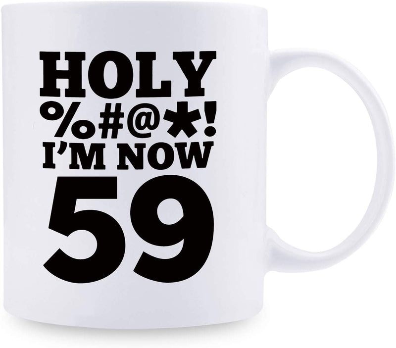 59th Birthday Gifts for Men - 1960 Birthday Gifts for Men, 59 Years Old Birthday Gifts Coffee Mug for Dad, Husband, Friend, Brother, Him, Colleague, Coworker, HOLY MUG - 11oz