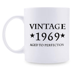 50th Birthday Gifts for Men - 1969 Birthday Gifts for Men, 50 Years Old Birthday Gifts Coffee Mug for Dad, Husband, Friend, Brother, Him, Colleague, Coworker - 11oz