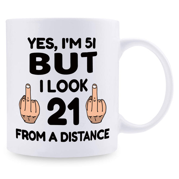 51st Birthday Gifts for Men - 1968 Birthday Gifts for Men, 51 Years Old Birthday Gifts Coffee Mug for Dad, Husband, Friend, Brother, Him, Colleague, Coworker - 11oz